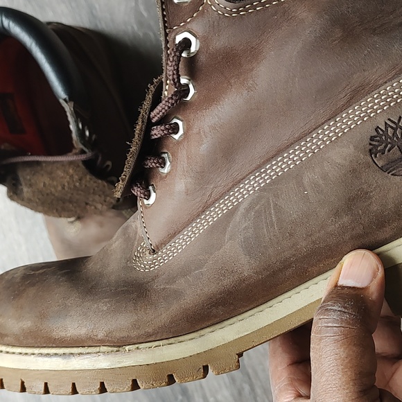 Men's Timberland® Premium 6-Inch Waterproof Boot 10.5 , brown - Picture 11 of 12